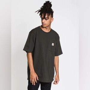 Carhartt Loose Fit Pocket T-Shirt – Size M – Army Green / Faded Black